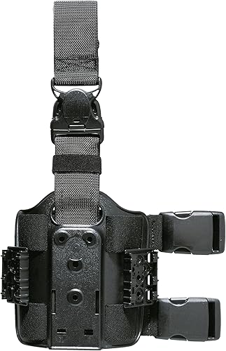 Miniatura 2 de Safariland 6005 negro Taser X26 SLS capucha liberación rápida arnés de pierna táctica pistola