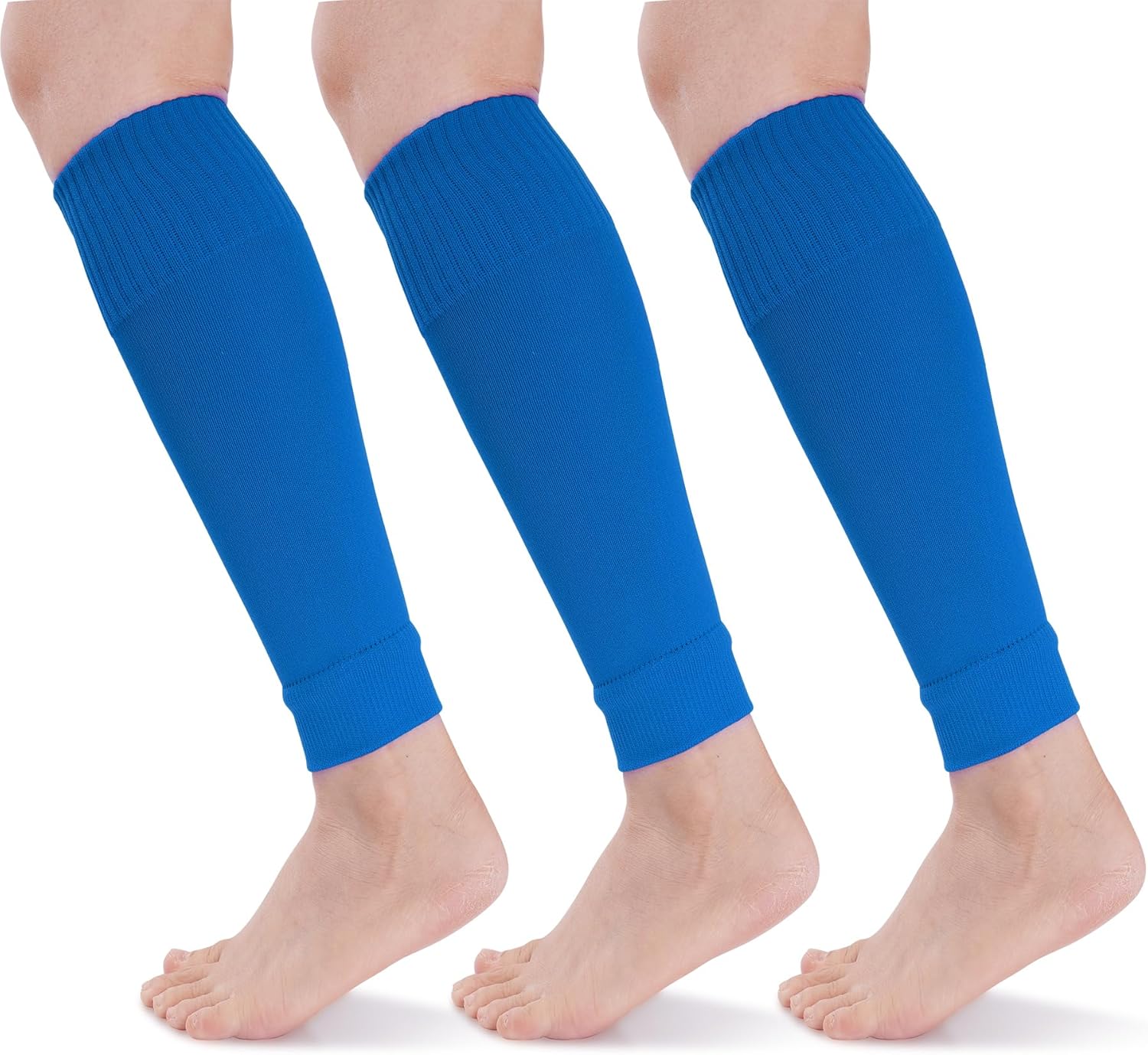 Dxhycc 3 Pairs Kid Soccer Socks Soccer Leg Sleeves Socks Athletic Socks for Youth Boys Girls Football Baseball Softball Rugby - Image 2