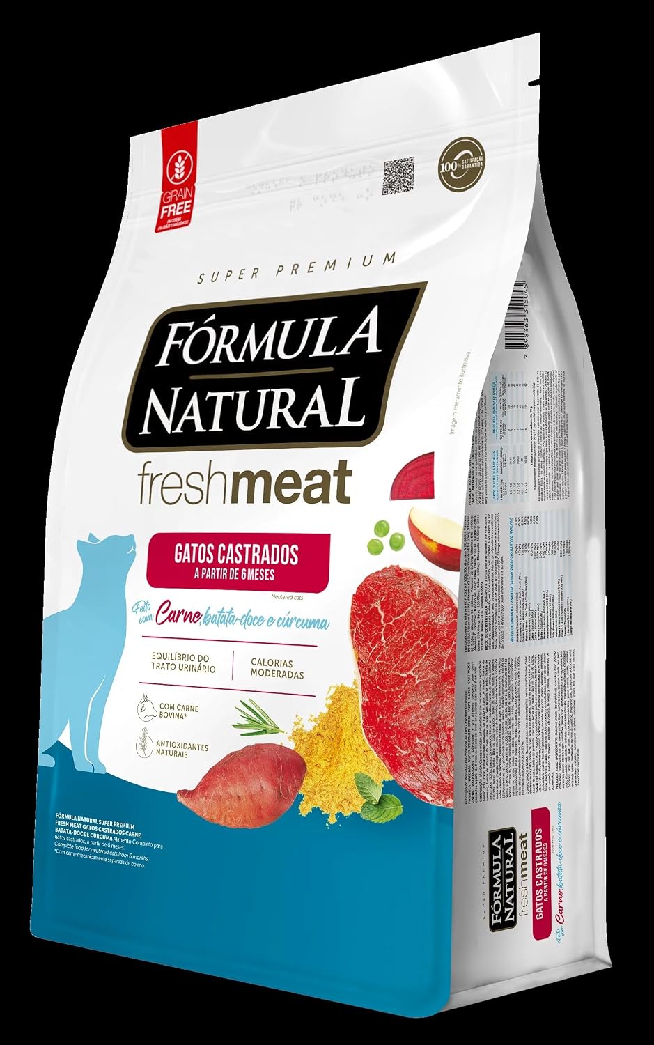 Fórmula Natural Ração Para Gatos Castrados Sabor Carne E Batata 1Kg Fresh Meat