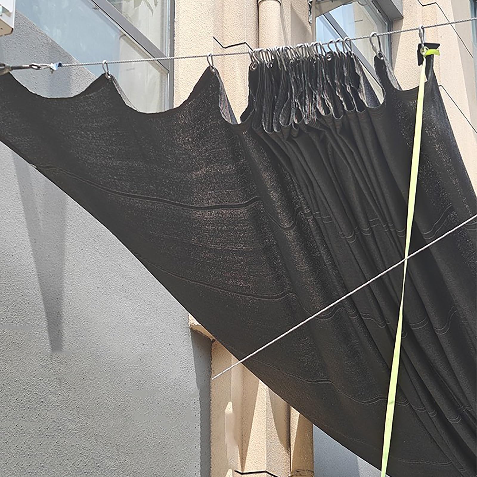 Tenda parasole retrattile da 4 x 4 m, con kit di montaggio, protezione dai raggi UV, per gazebo Pera Patio Backyard – & Slish Outdoor Solut