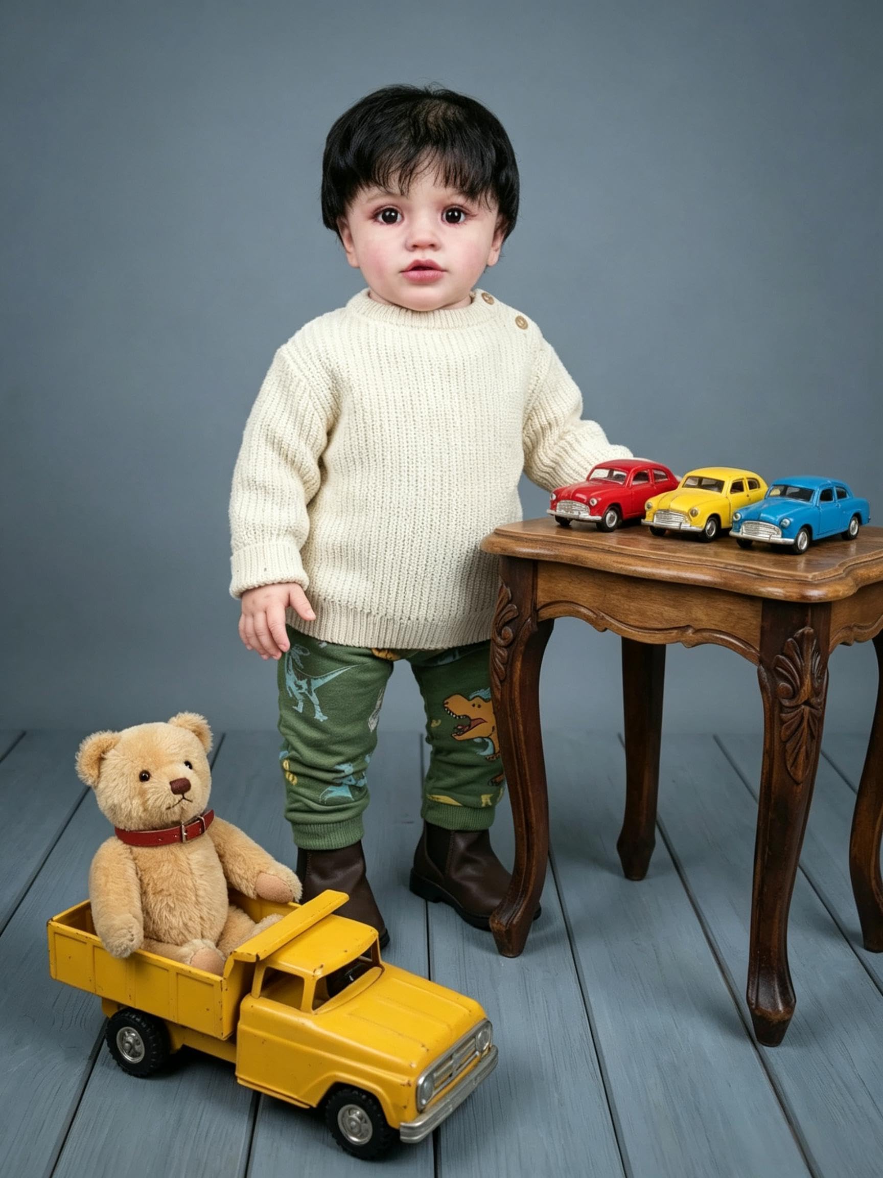 RXDOLL Realistyczne lalki Reborn dla małych dzieci, chłopiec, Pippa, 66 cm, duży rozmiar, miękka winylowa tkanina, obciążona lalka, która wygląda jak prawdziwy maluch lalka dla dzieci od 3+