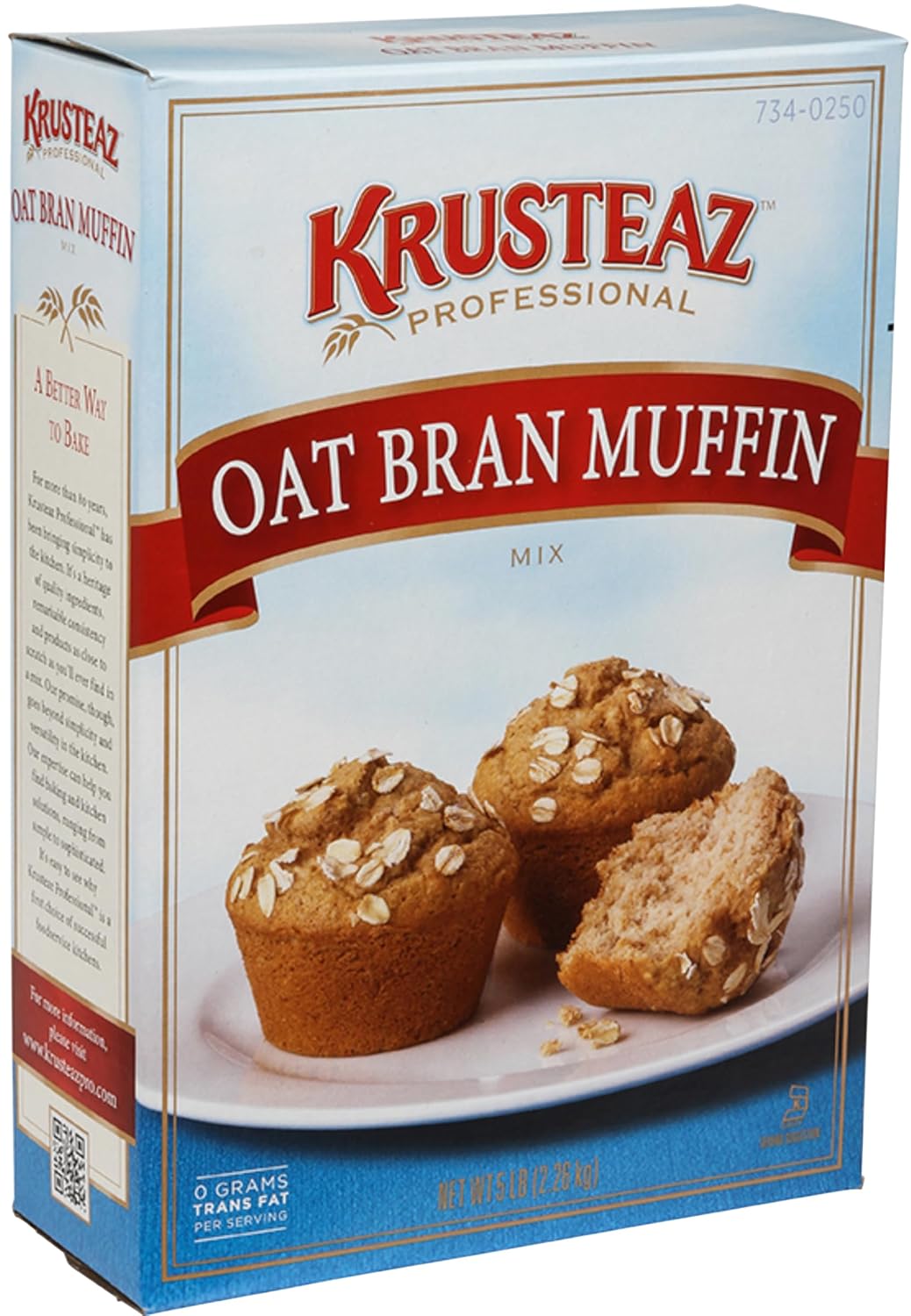Krusteaz Muffin Mix - Oat Bran, 5-Pounds