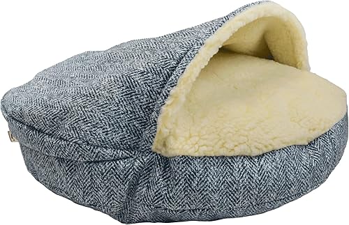 Snoozer Cama de lujo para mascotas, cueva acogedora, L