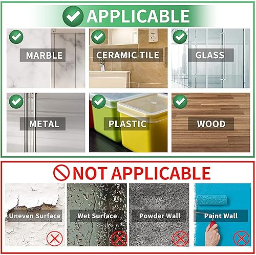 Miniatura 6 de GAViA Ganchos adhesivos grandes para colgar, ganchos de pared resistentes, ganchos de toalla autoadhesivos impermeables transparentes para