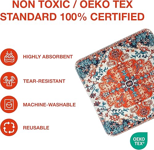 Miniatura 4 de PUPIBOO Almohadillas lavables para orina para perros y gatos - Almohadillas de entrenamiento para cachorros reutilizables súper absorbentes - 100%