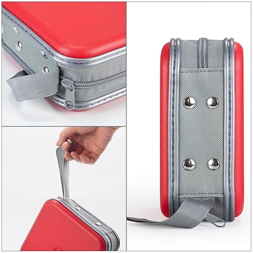 Miniatura 60 de UENTIP Funda para DVD, capacidad de 48 unidades, portátil, con cremallera, almacenamiento grande, cartera de CD, organizador de CD, viaje en casa