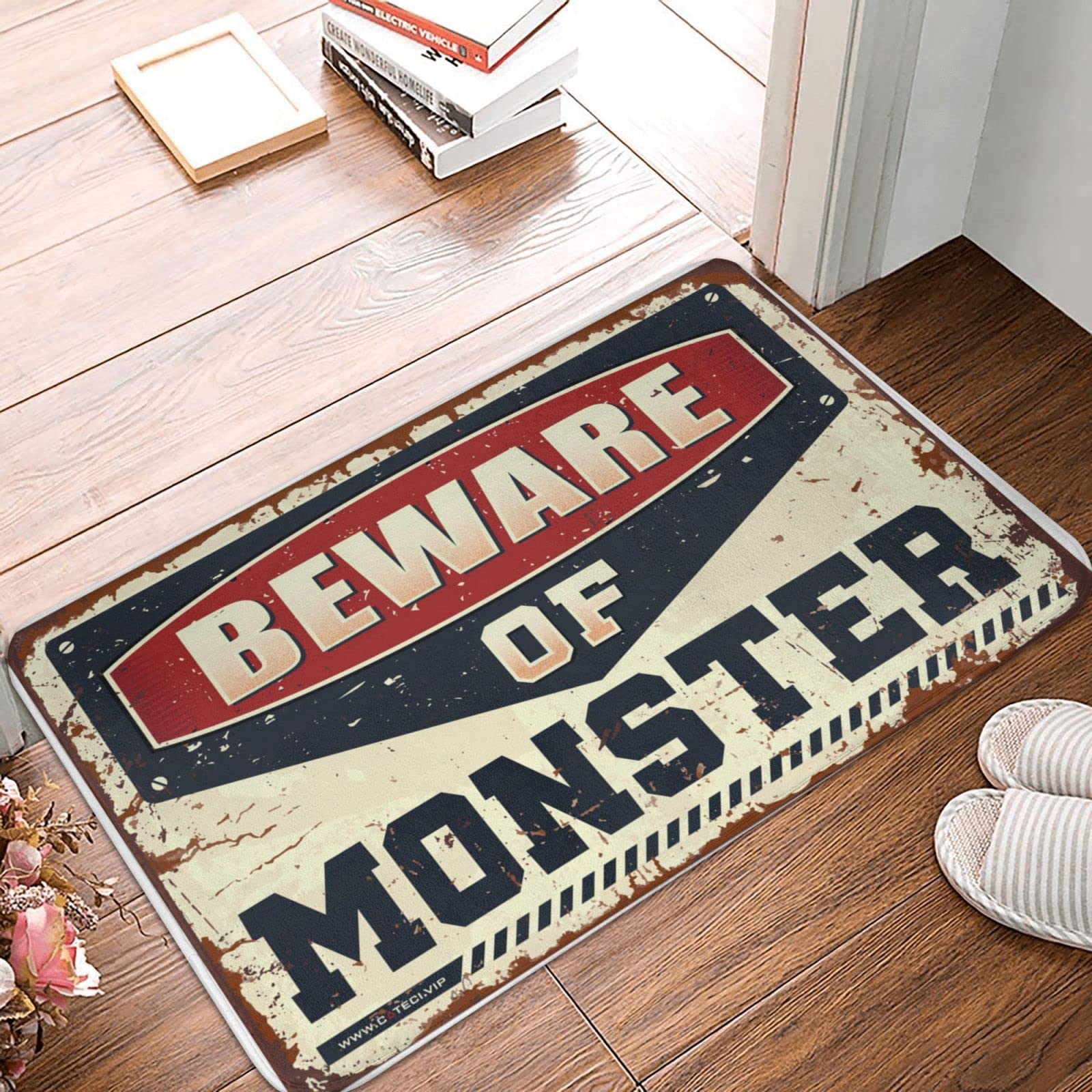 Paillasson extérieur automne 50x80cm tapis de bienvenue monstres