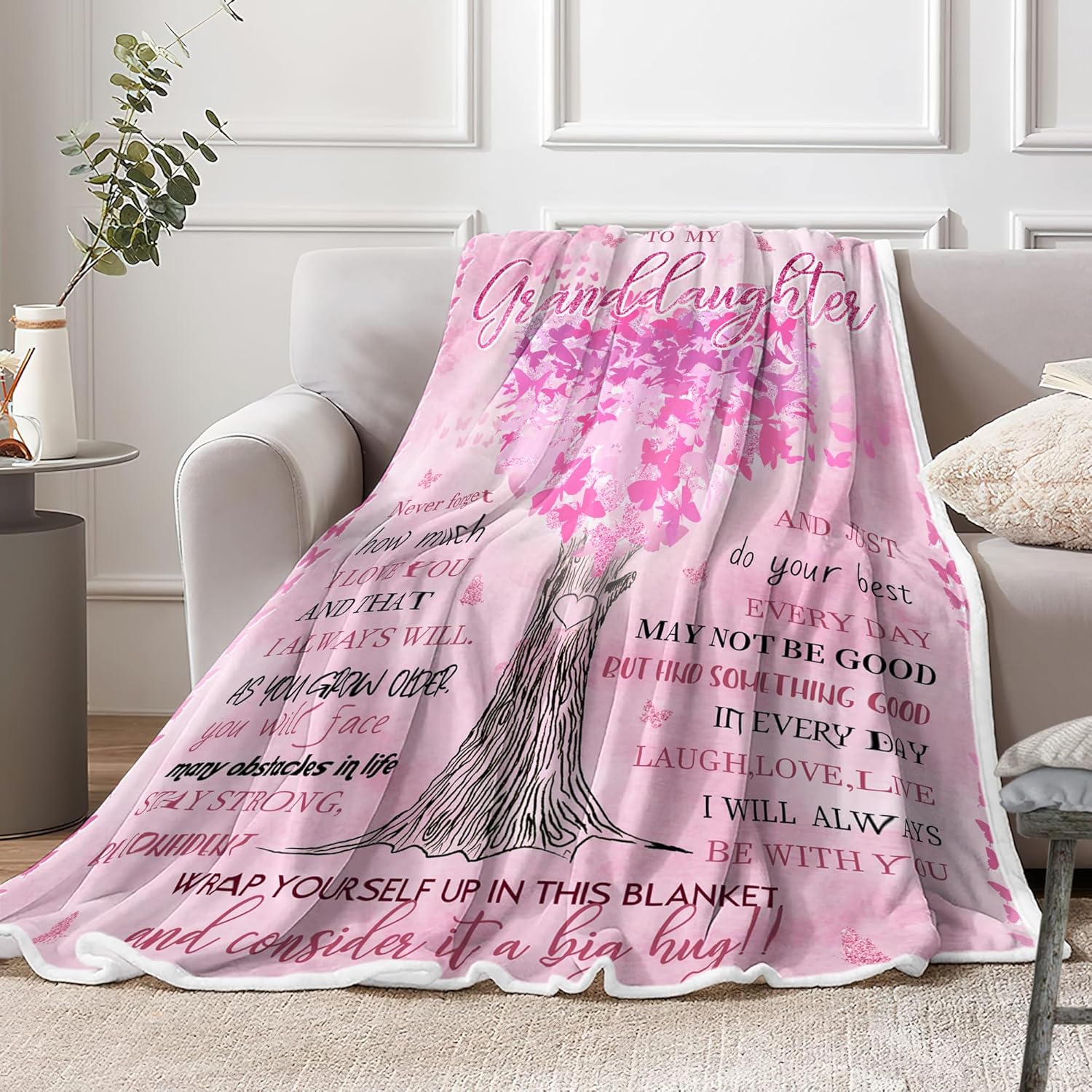 Boho Throw Blanket Pink Floral Patchwork Throw Blankets for Women Cozy Blanket Colorful Vintage Flower Throw Blankets Decorative Soft Cozy Flannel Blanket for Home Bed Sofa Couch Chair, 60"x80"