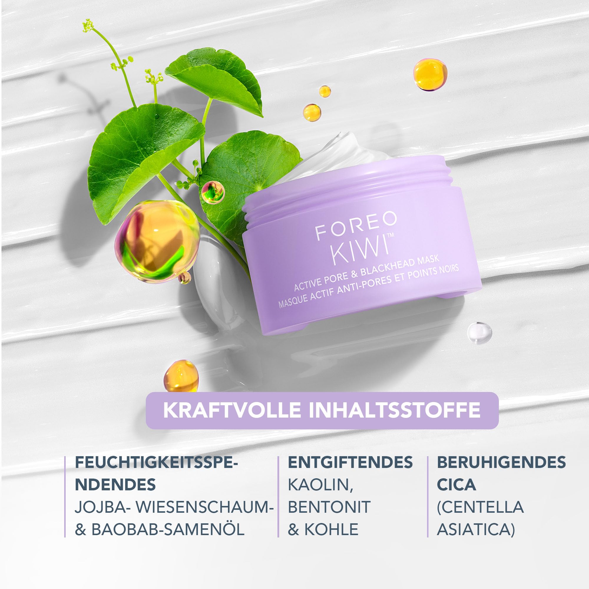 KIWI Mitesserentferner + KIWI Active Pore & Blackhead Mask 100 g Set | Mitesserentferner, Porensauger, Mitessersauger, Porenverfeinerer, Extraktor, Gesichtsmaske, Porenreiniger, Komedonen