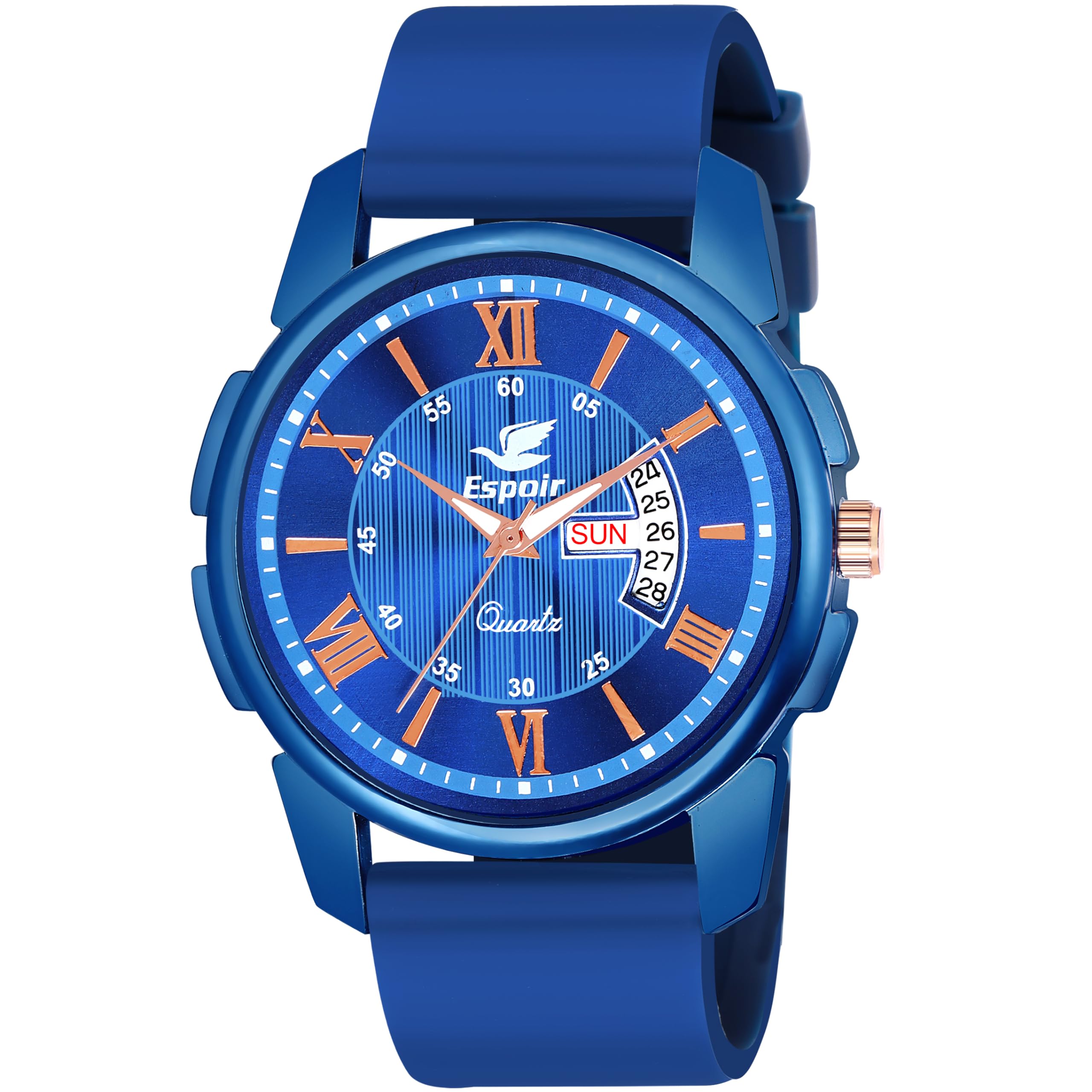 Espoir Day and Date Smart Watch Strap Silicone Mens Watch - Silicone Blueray (B0D1N2YG6L) Amazon Price History, Amazon Price Tracker