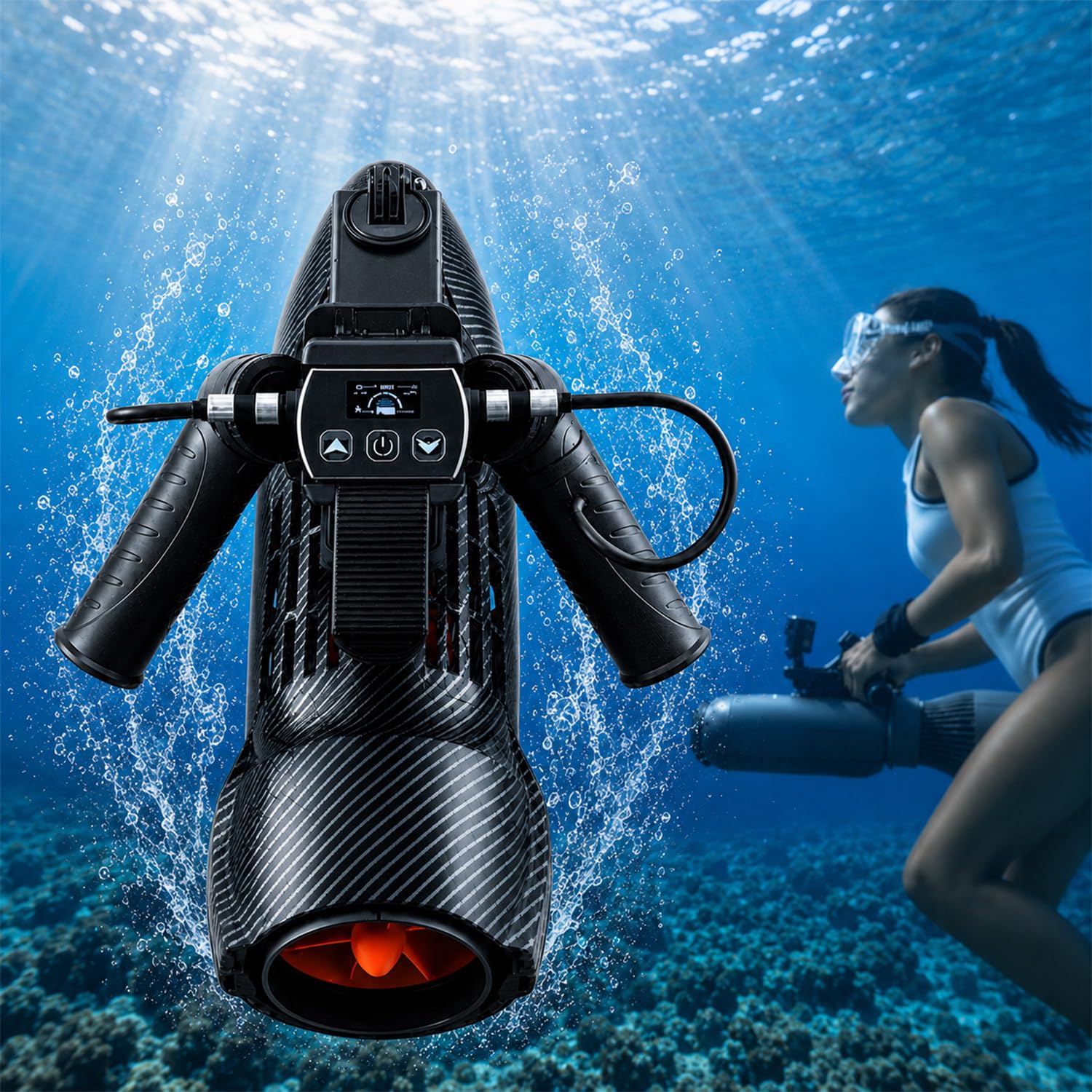 650w Underwater Propulsion Device, 4-in-1 Handheld Diving Motor, Sup Motor
