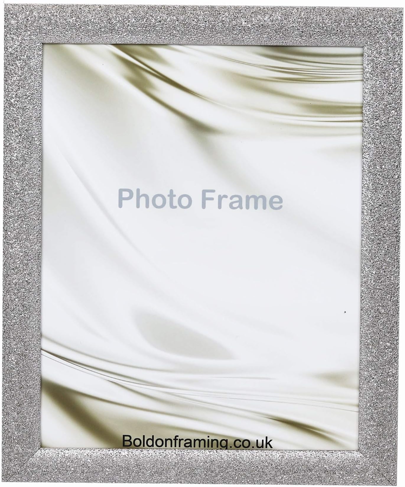 Boldon Framing Dazzle Range Sparkle Glitter Picture Photo Frame A4-8x11.7 inch (21.0x29.7cm)-Gunmetal Silver Wall Frames for Pictures & Photos for Anniversary.