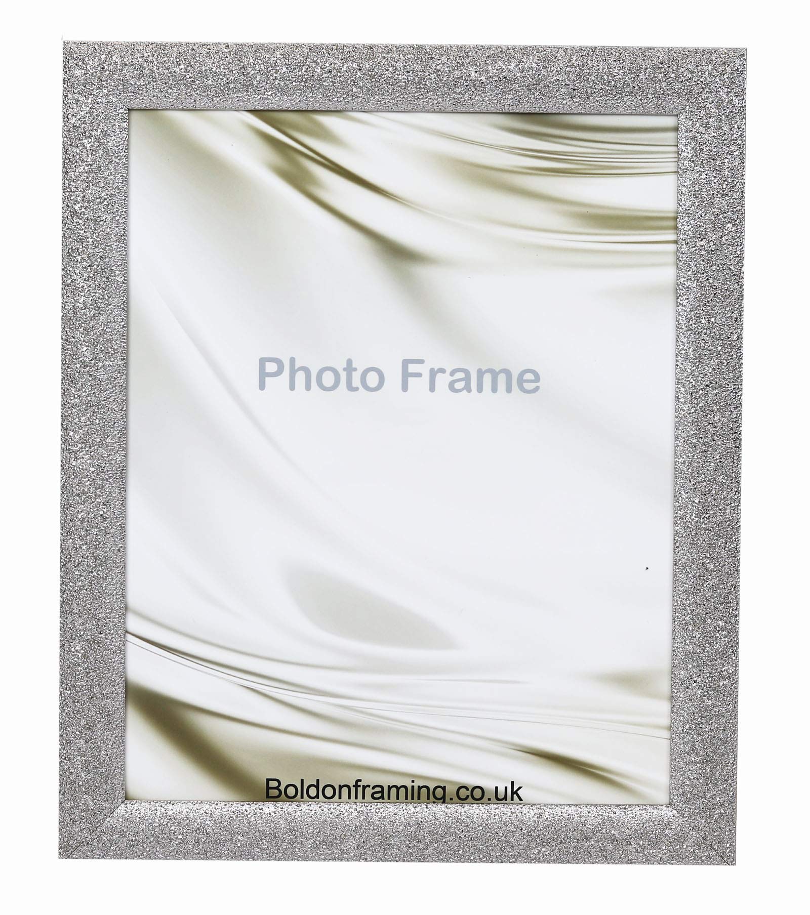 Boldon Framing Dazzle Range Sparkle Glitter Picture Photo Frame A4-8x11.7 inch (21.0x29.7cm)-Gunmetal Silver Wall Frames for Pictures & Photos for Anniversary.