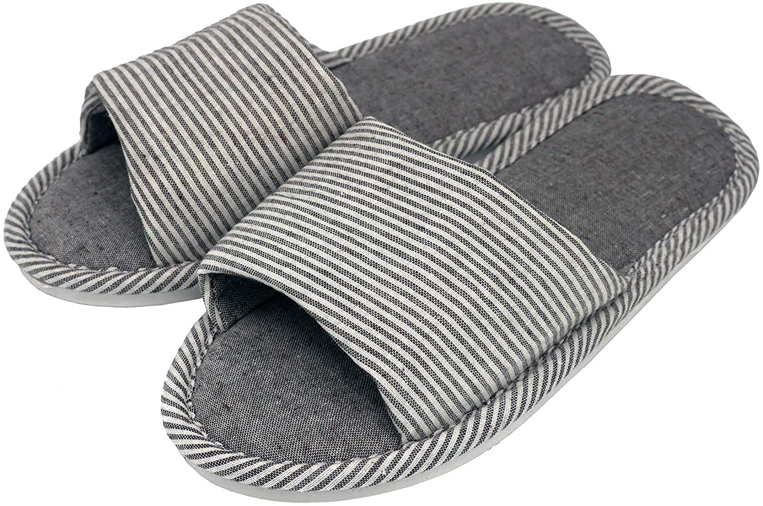 Men Comfortable Casual Cotton Anti-Slip Slipper (Coffee 41/42)