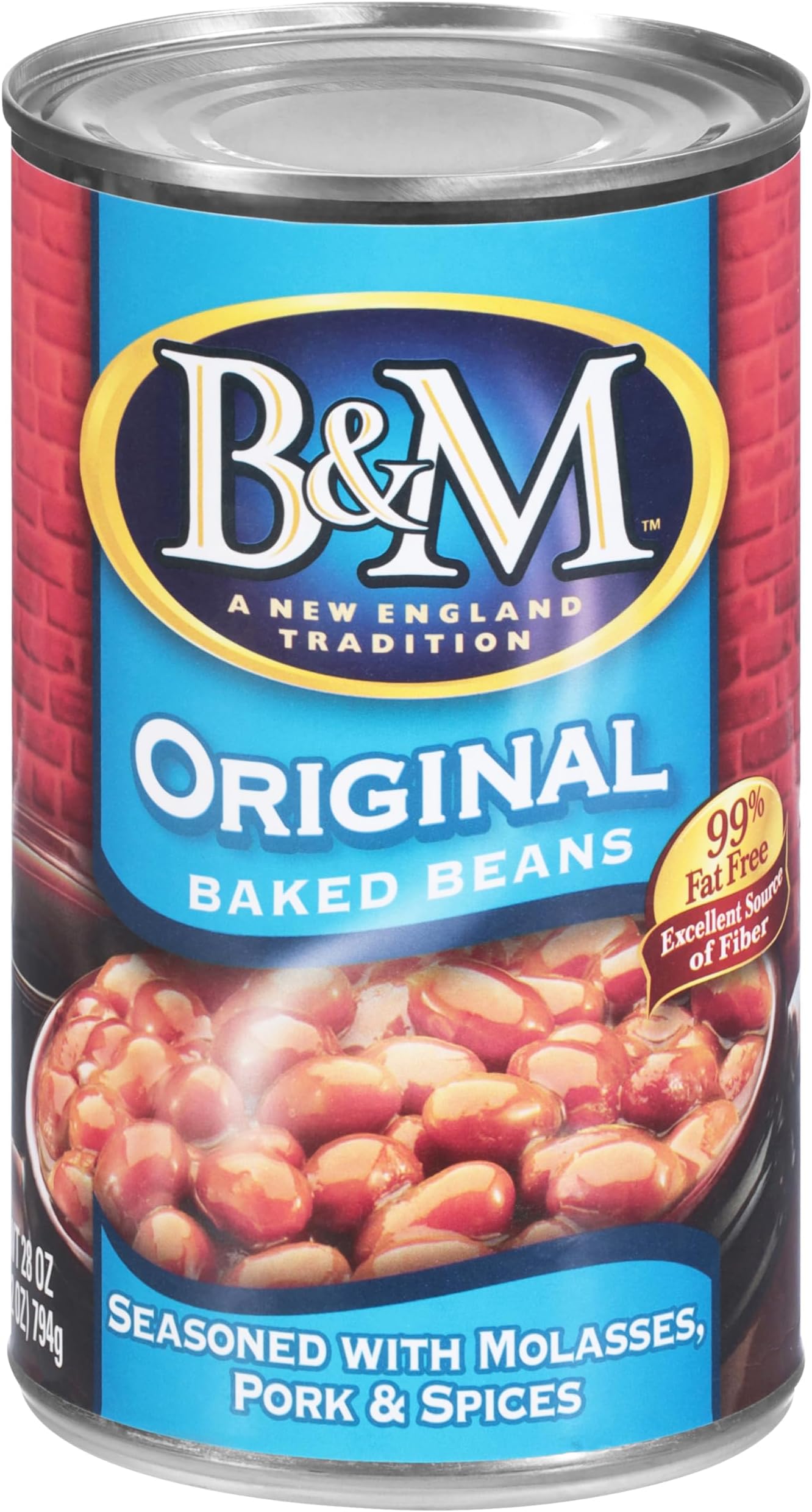 B&M Baked Beans, Original Flavor, 28 Ounce Can