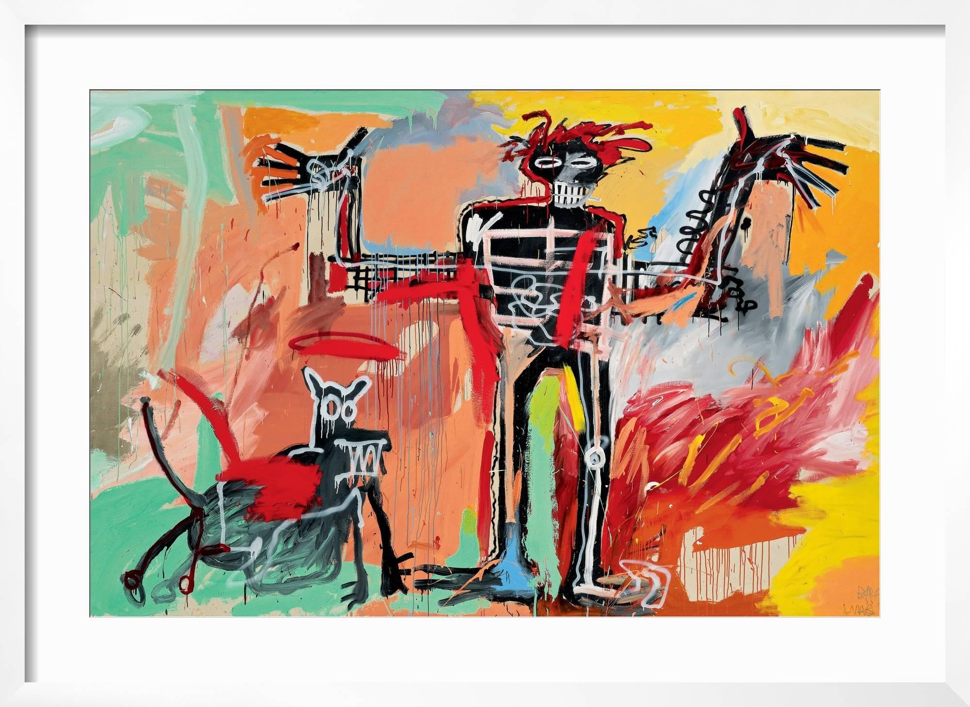 バスキア 「Boy and Dog in a Johnnypump, 1982」