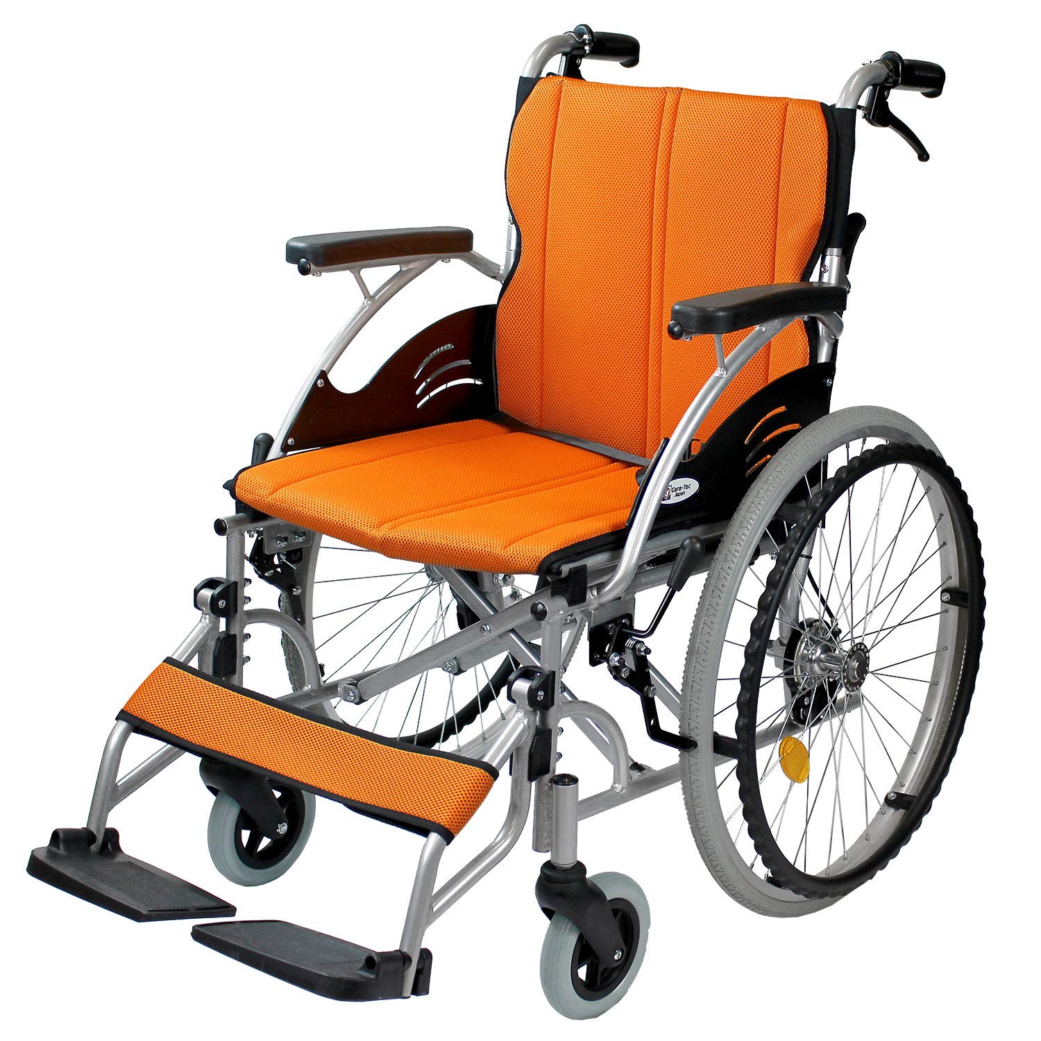 【ジ412】軽量！！ハピネスワイド 自走式車椅子 CA-15SU ブラウン 茶(ma) Amazon | ケアテックジャパン 自走式 アルミ製 車椅子 CA-15SU