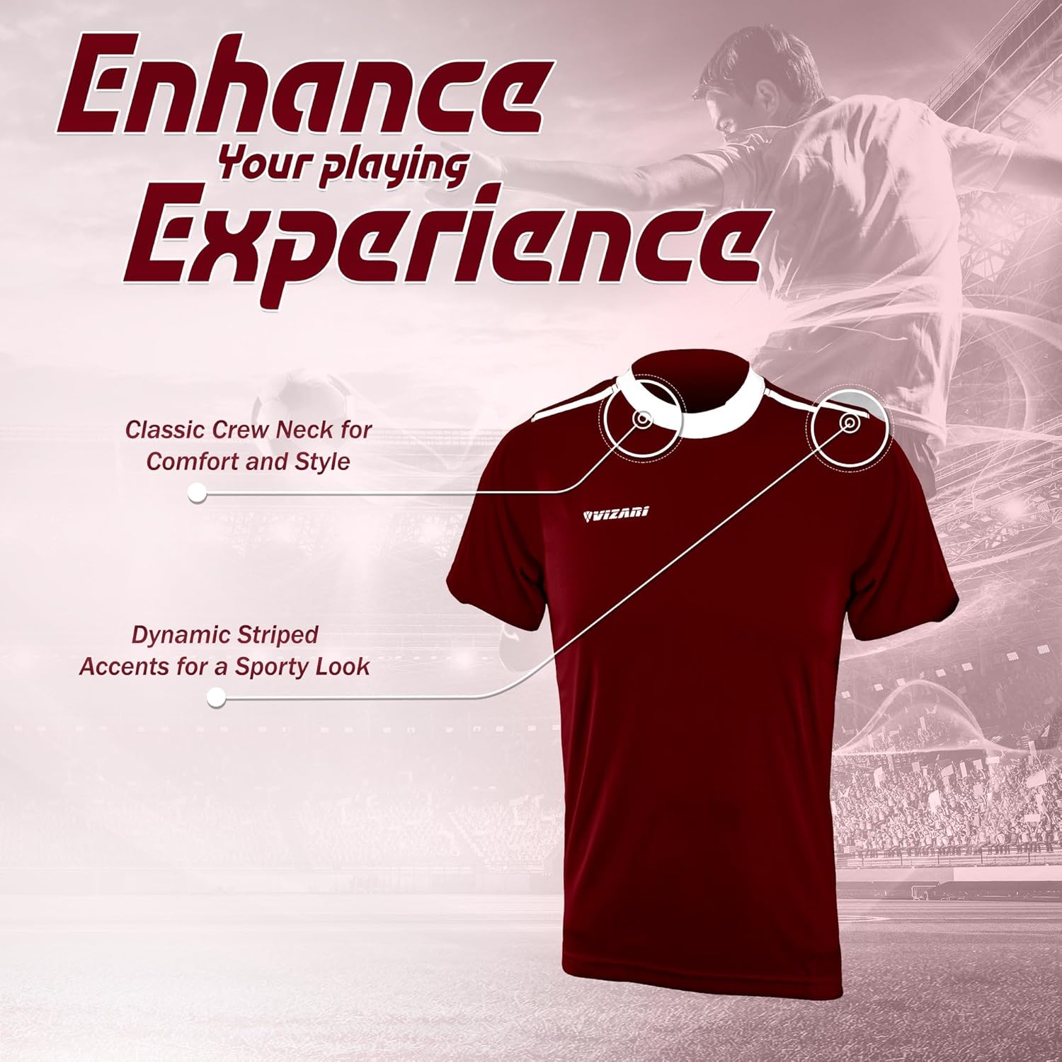 Vizari Velez Jersey for Men and Women | 100% Polyester Adult Soccer Goalie Jersey for Exceptional Performance