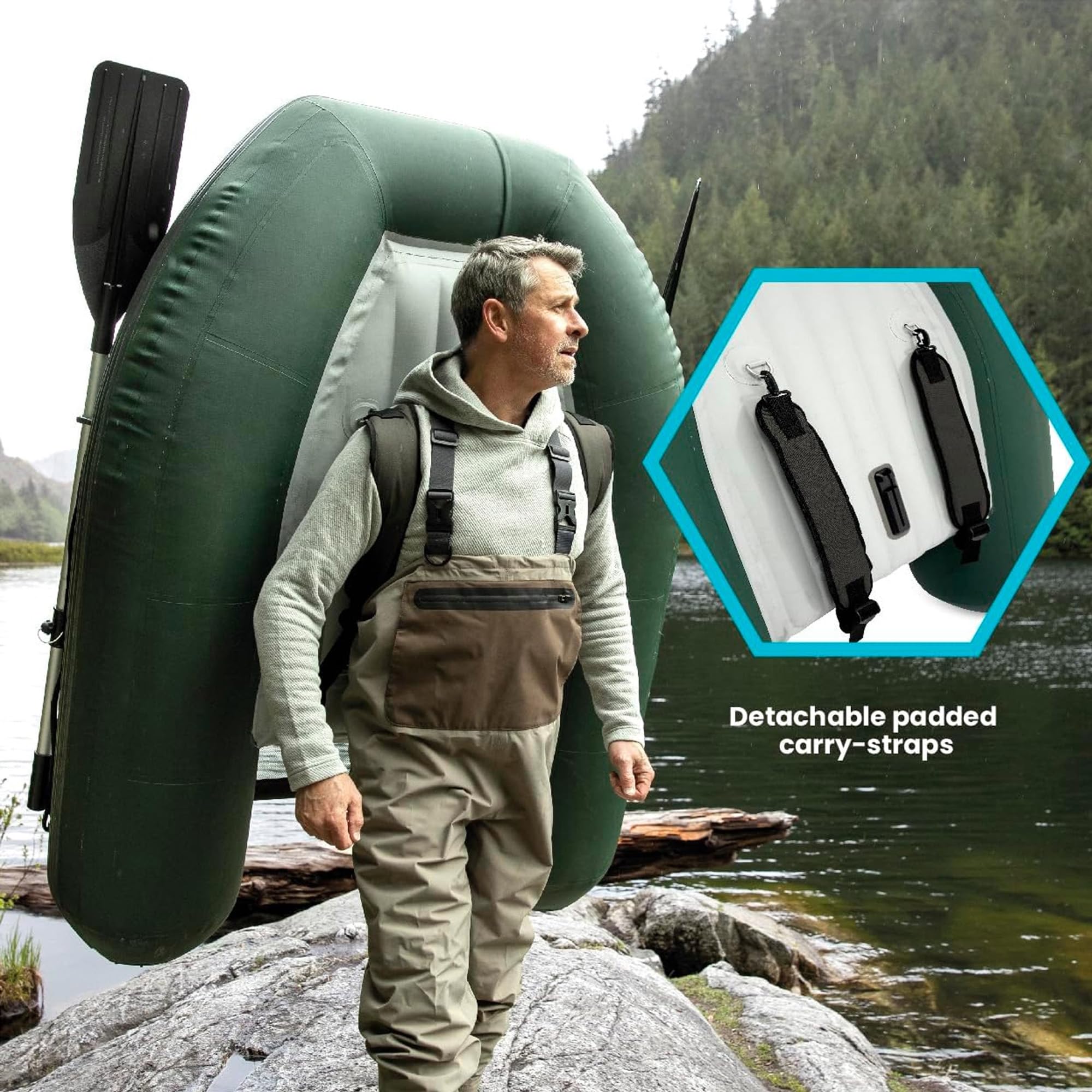 Amazon.com : INTEX Big Catch Pro Inflatable Fishing Float Tube