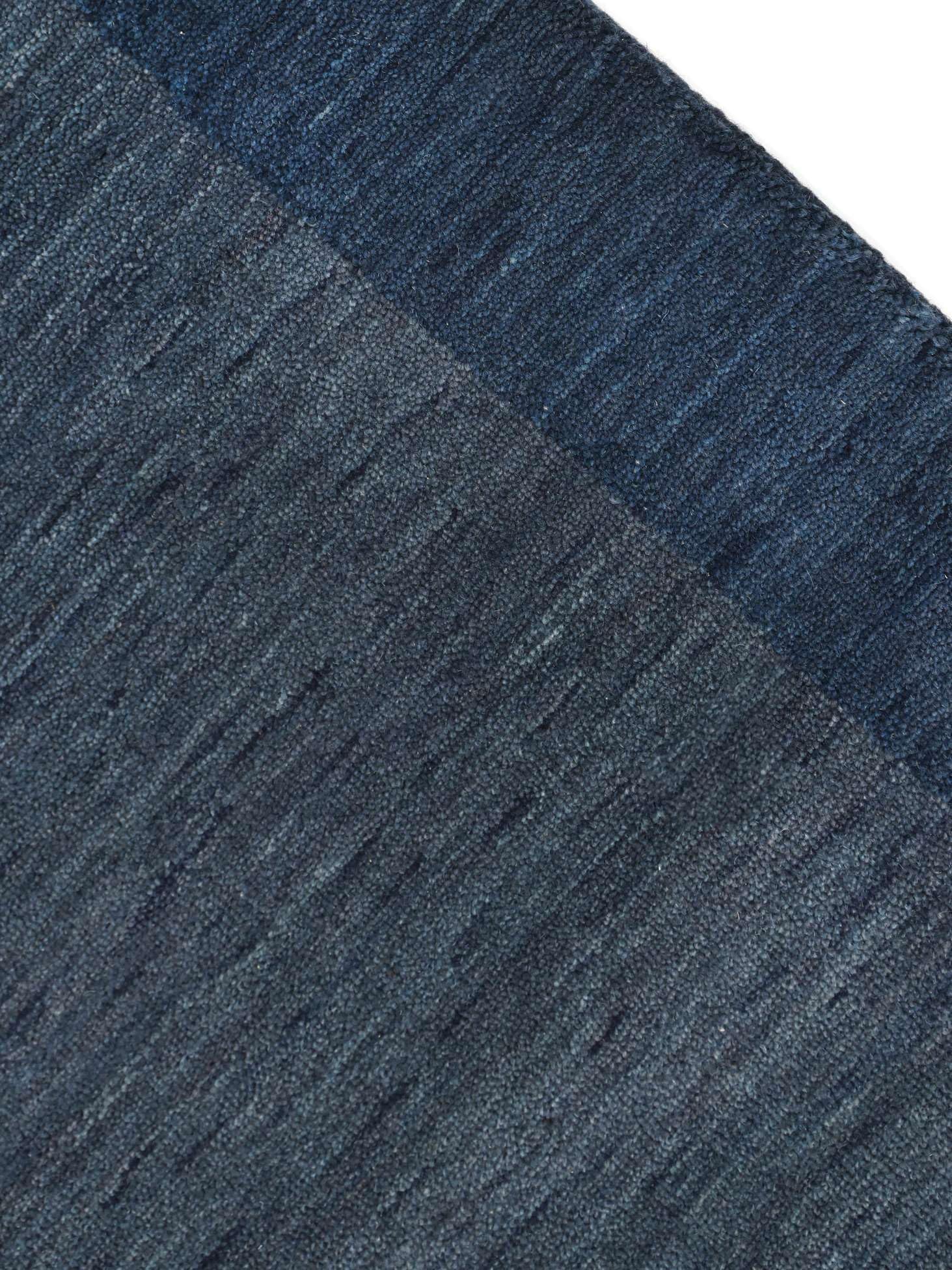 RugVista Handloom Frame Alfombra, 200 x 300 cm, Oscuro Azul | Rectangular, Pelo medio, Limpieza en seco