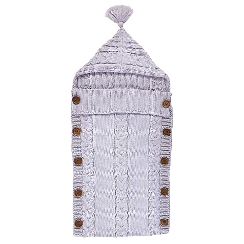 Miniatura 4 de Hudson Baby Saco unisex de punto para cochecito de bebé, azul claro, talla única