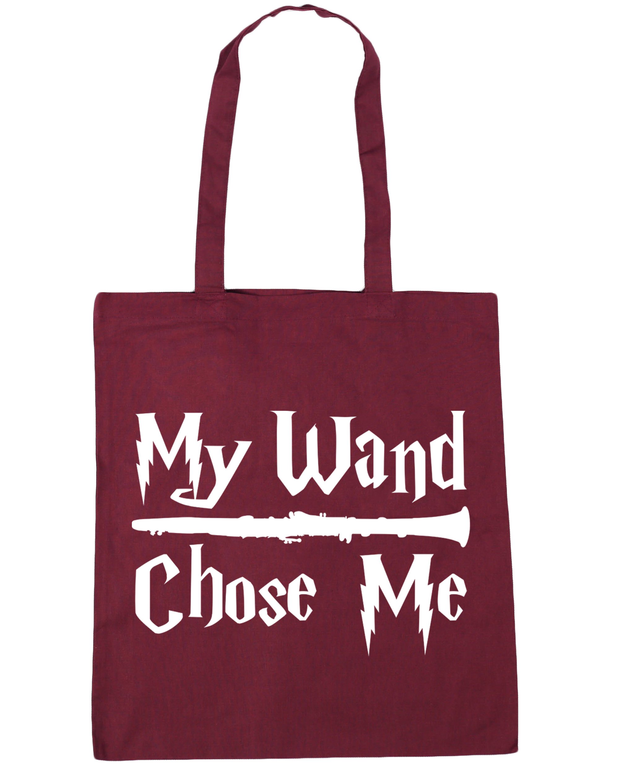 Hippowarehouse My Wand Chose Me (Clarinet) Tote Shopping Gym Beach Bag 42cm x38cm, 10 litres — image 1