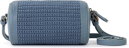 Vista 4 de The Sak Ivy - Bolso cubo con cordón en piel, bolso convertible con correa cruzada