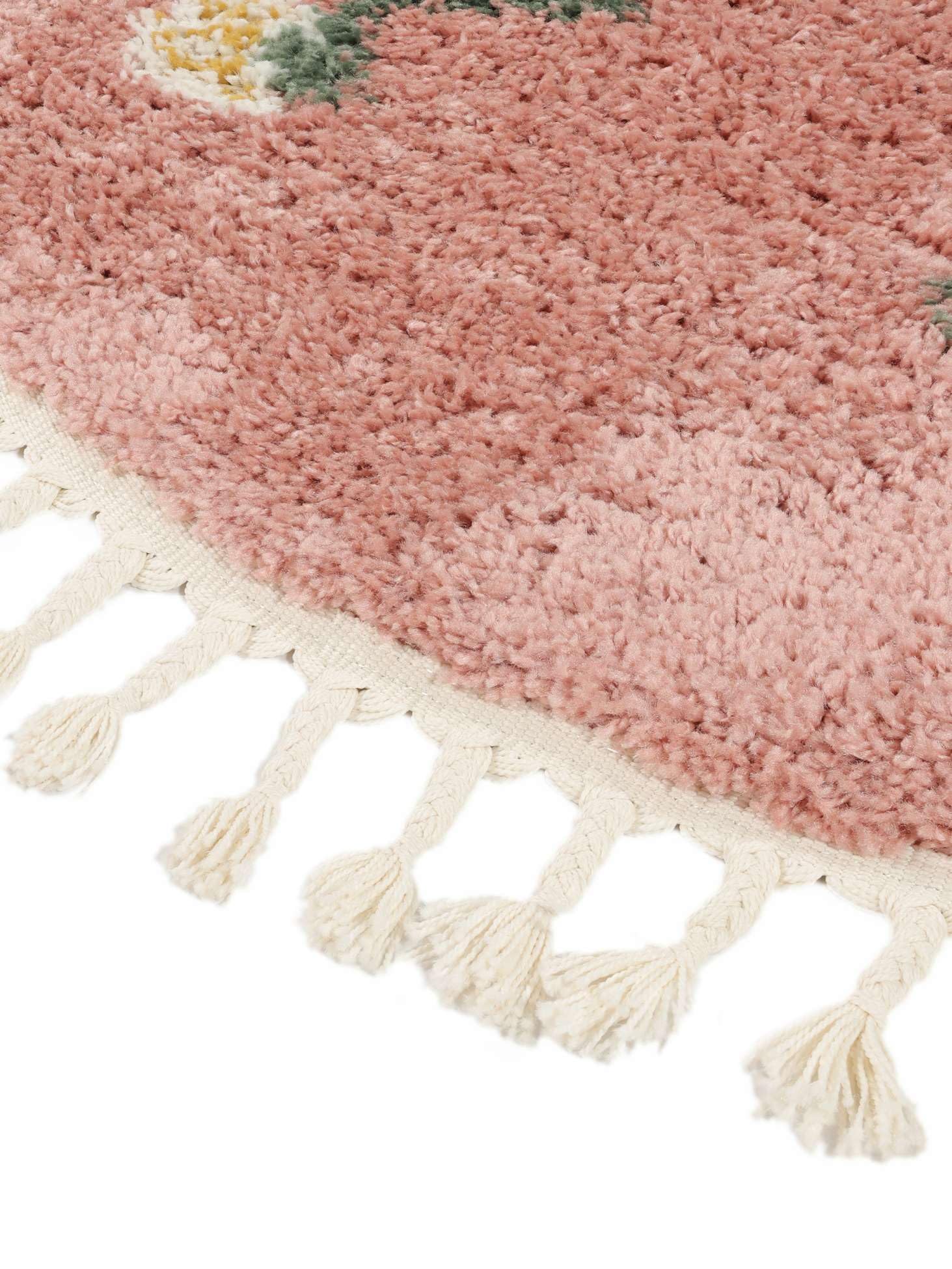 RugVista Linnea Kindertapijt, shaggy / Handloom, 140 x 200 cm, rechthoekig, middelpolig, woonkamer, kinderkamer, slaapkamer, alleen chemisch reinigen, vrij van gevaarlijke chemicaliën