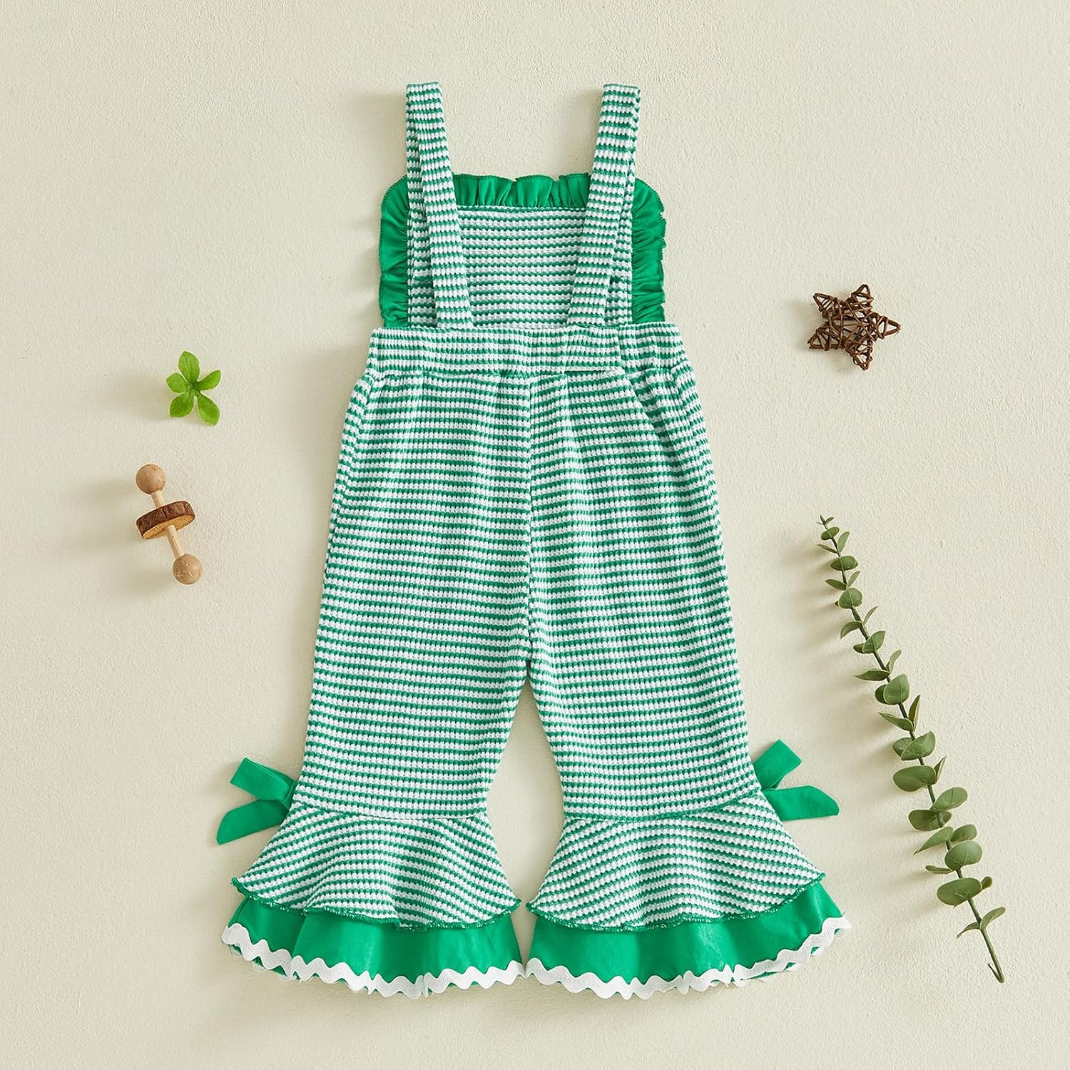 Toddler Baby Girl Bell Bottoms Romper Jumpsuit Kids Camo Overalls Suspender Flare Pants Outfit - Image 6