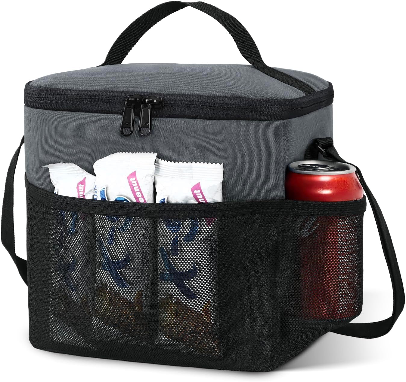 MIER Compact Gray Lunch Bag