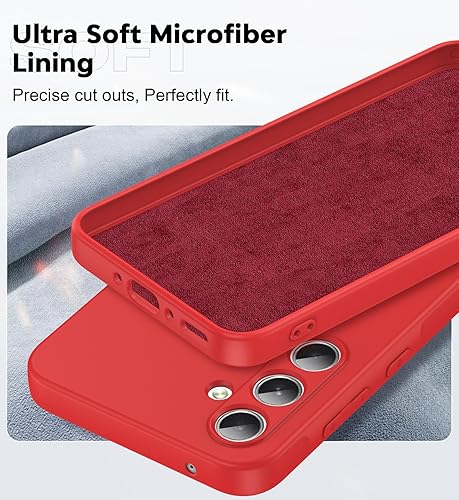 Miniatura 5 de LeYi Funda para Samsung A35 5G Funda para teléfono Samsung A35 5G con protector de pantalla de vidrio templado, funda protectora delgada y suave a