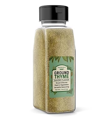 Unpretentious, Ground Thyme, 11 Oz | For seasoning, cooking, and baking