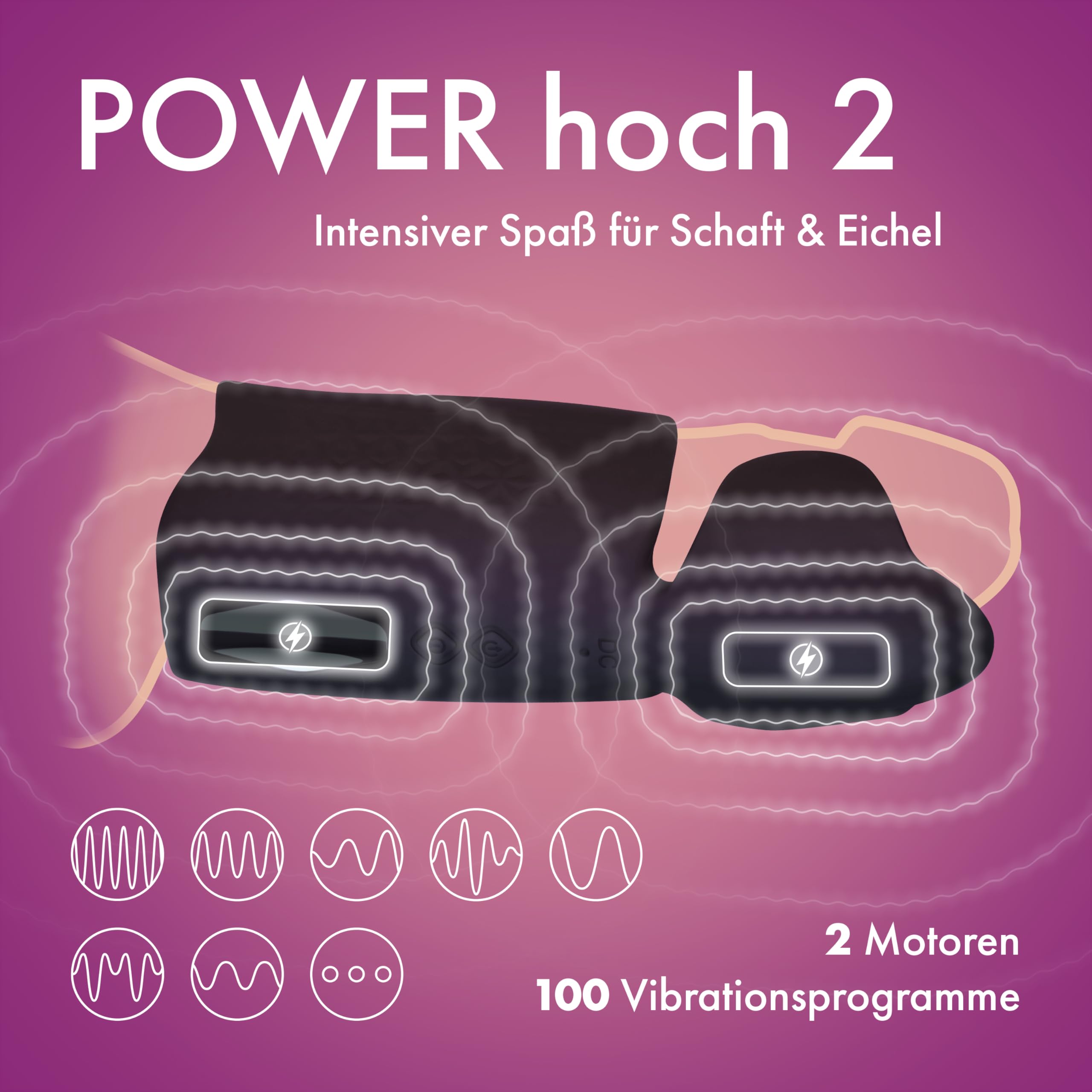 EIS Ergonomischer Masturbator für Männer | 100 Vibrationsprogramme | 16 cm