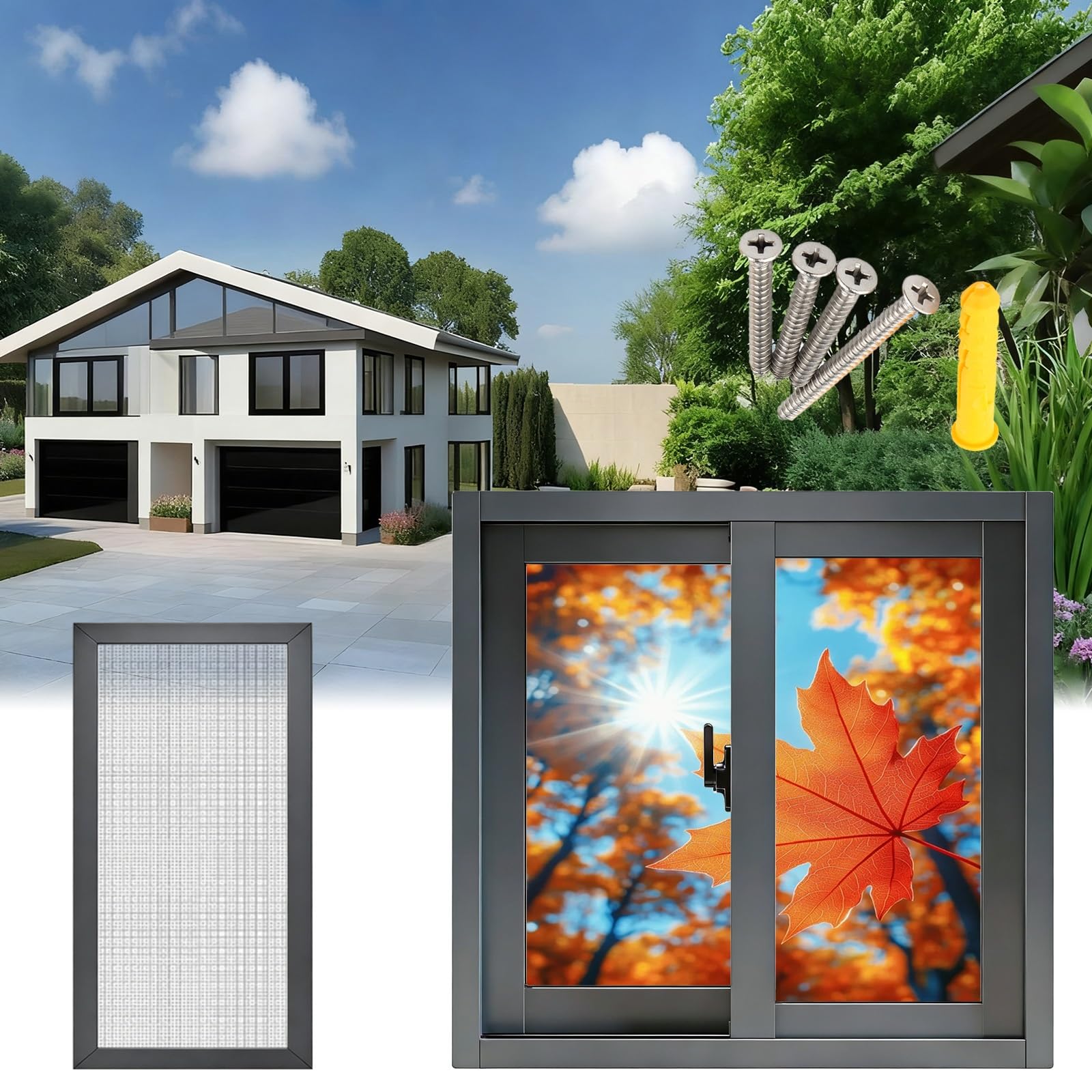 Ventana corrediza de aluminio para sótano: elimine la humedad con vidrio templado y cierre seguro