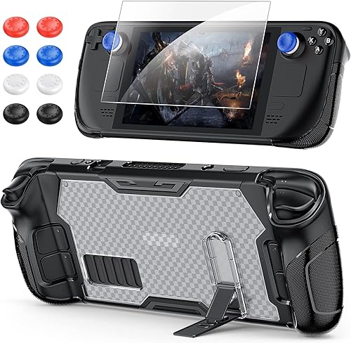 YUANHOT - Funda protectora con soporte para cubierta de vapor, kit de accesorios que incluye protector de cubierta flexible con soporte de aleación