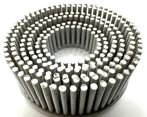 Miniatura 96 de Paquete de 10 discos de cerdas abrasivas de óxido de aluminio y cerámica con bloqueo de rollo de cambio rápido, compatible con soportes Roloc, 10