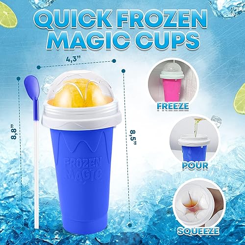 Miniatura 2 de Vaso de granizo TIK TOK Magic Quick Frozen Smoothies Cup máquina de granizados para el hogar taza de granizados para hacer granizados de bricolaje