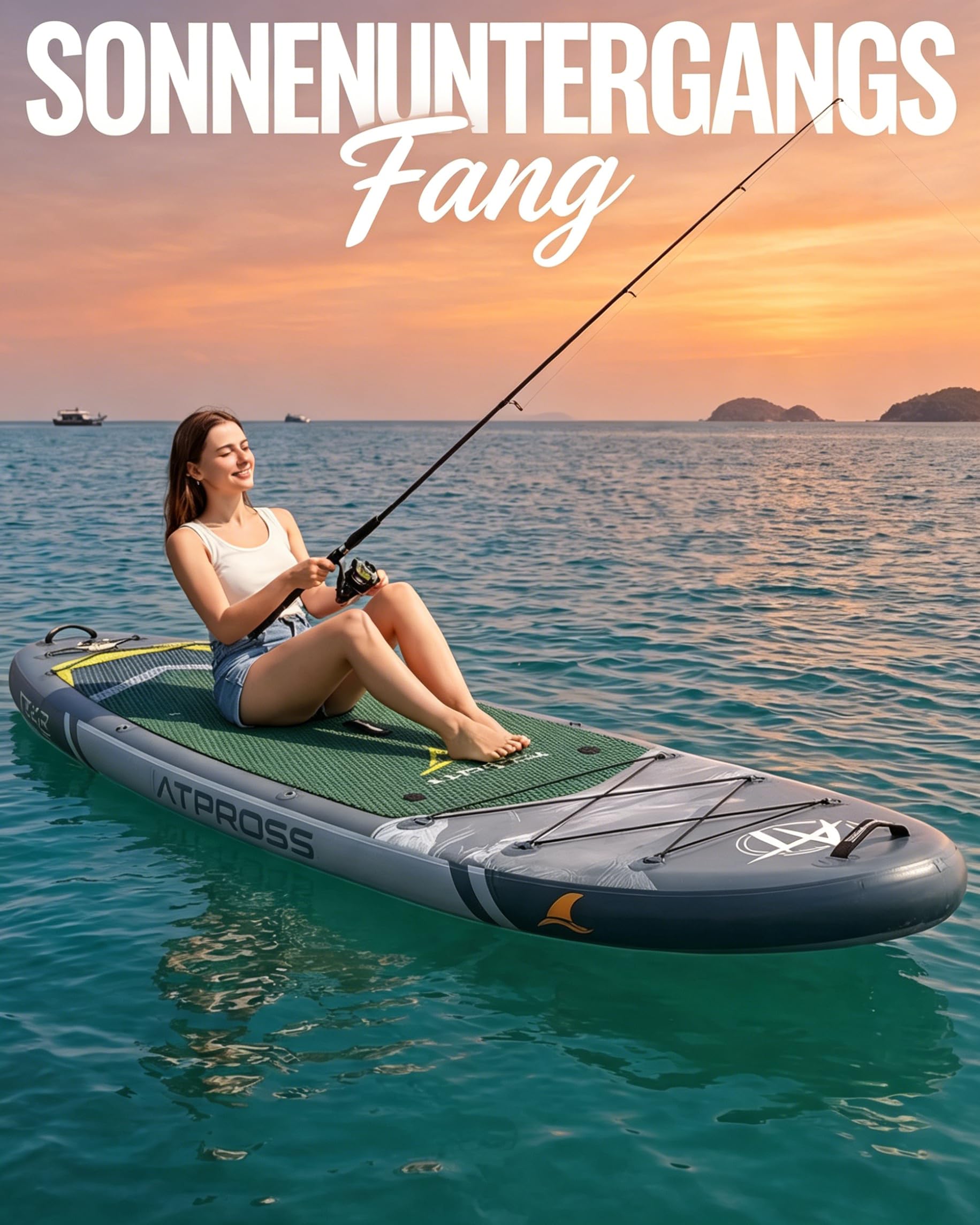 Stand Up Paddling Board mit Sitz & Zubehör Set, 320x84cm Extra Breit SUP Board für 2 Personen, 200kg Tragkraft, Rutschfestes Stand Up Paddle zum Surfen