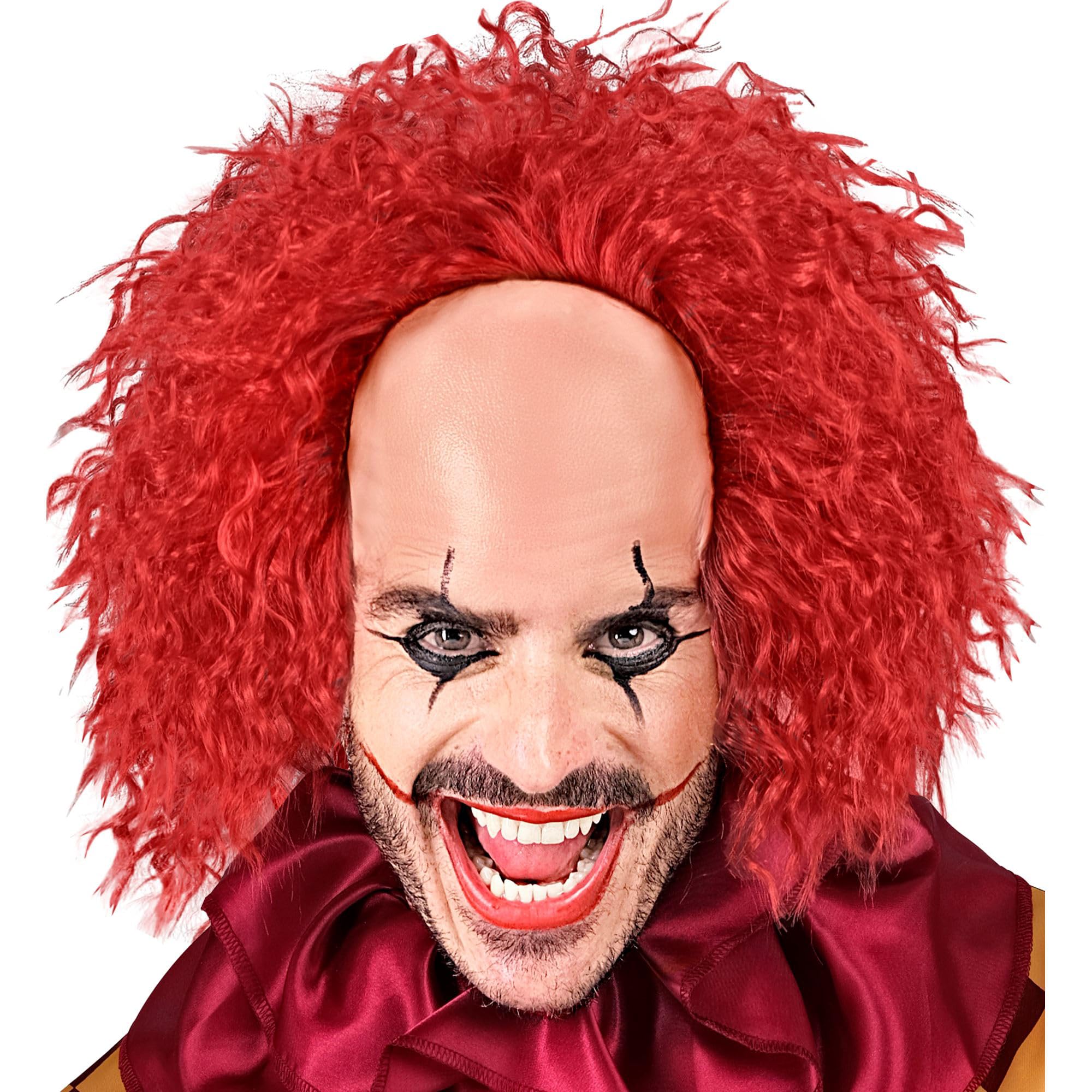 Perruque Afro W WIDMANN MILANO Party Fashion - Perruque Clown Tueur Chauve Avec Cheveux Rouges, Cheveux Synthétiques, Accessoire Clown D'horreur, Déguisement Deguisement Annee 80 Homme Perruque Afro W WIDMANN MILANO Party Fashion - Perruque Clown Tueur Chauve Avec Cheveux Rouges, Cheveux Synthétiques, Accessoire Clown D'horreur, Déguisement Deguisement Annee 80 Homme