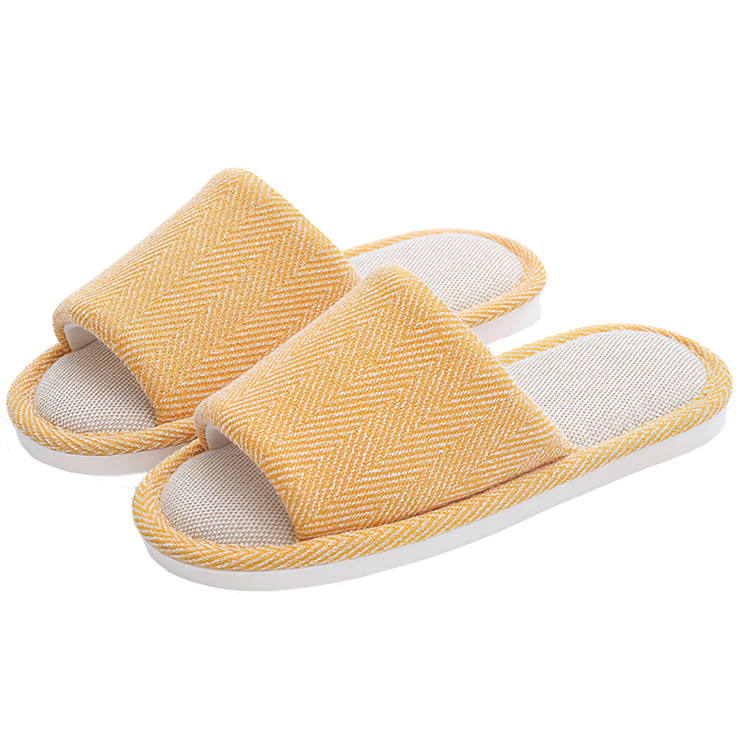 House Slippers Linen Women's Open Toe Slide Slipper