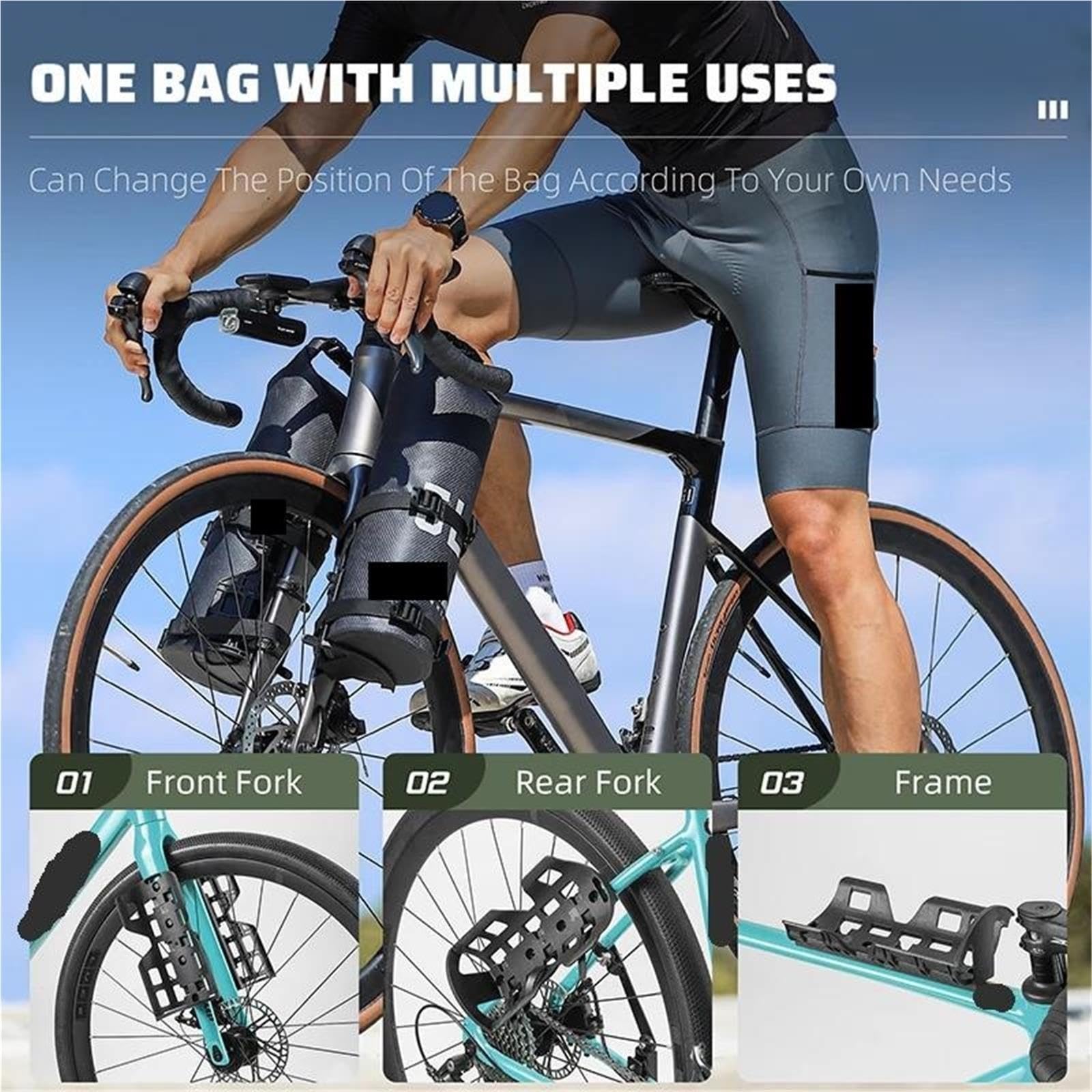 Gabeltaschen Fahrrad Tragbare Fahrradgabeltasche 5L