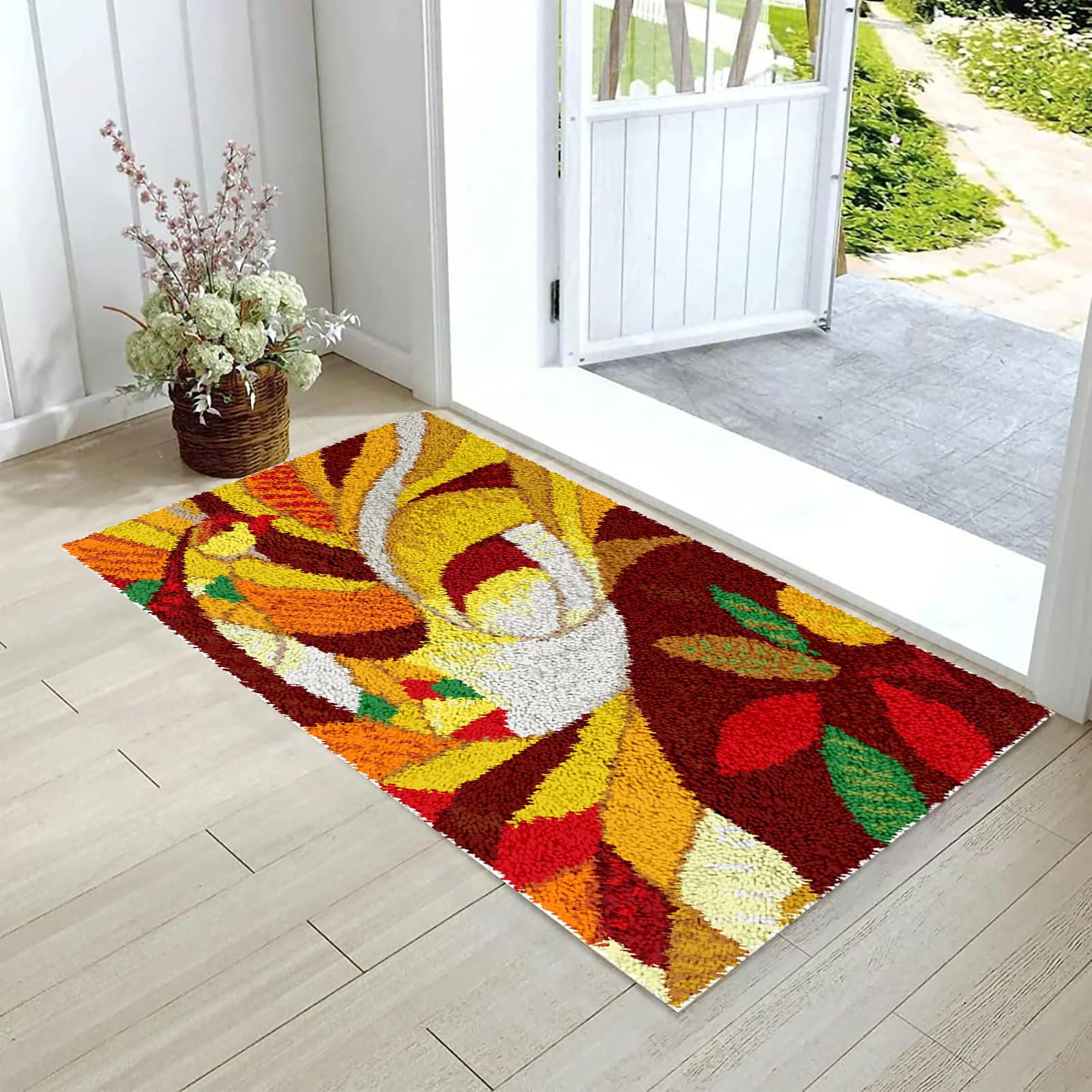 40 x 70 cm, zestaw do samodzielnego wiązania, zestaw do samodzielnego wiązania, zestaw do haftu krzyżykowego, zestaw z narzędziami, zestaw do samodzielnego wykonania dywanów, zestaw do majsterkowania