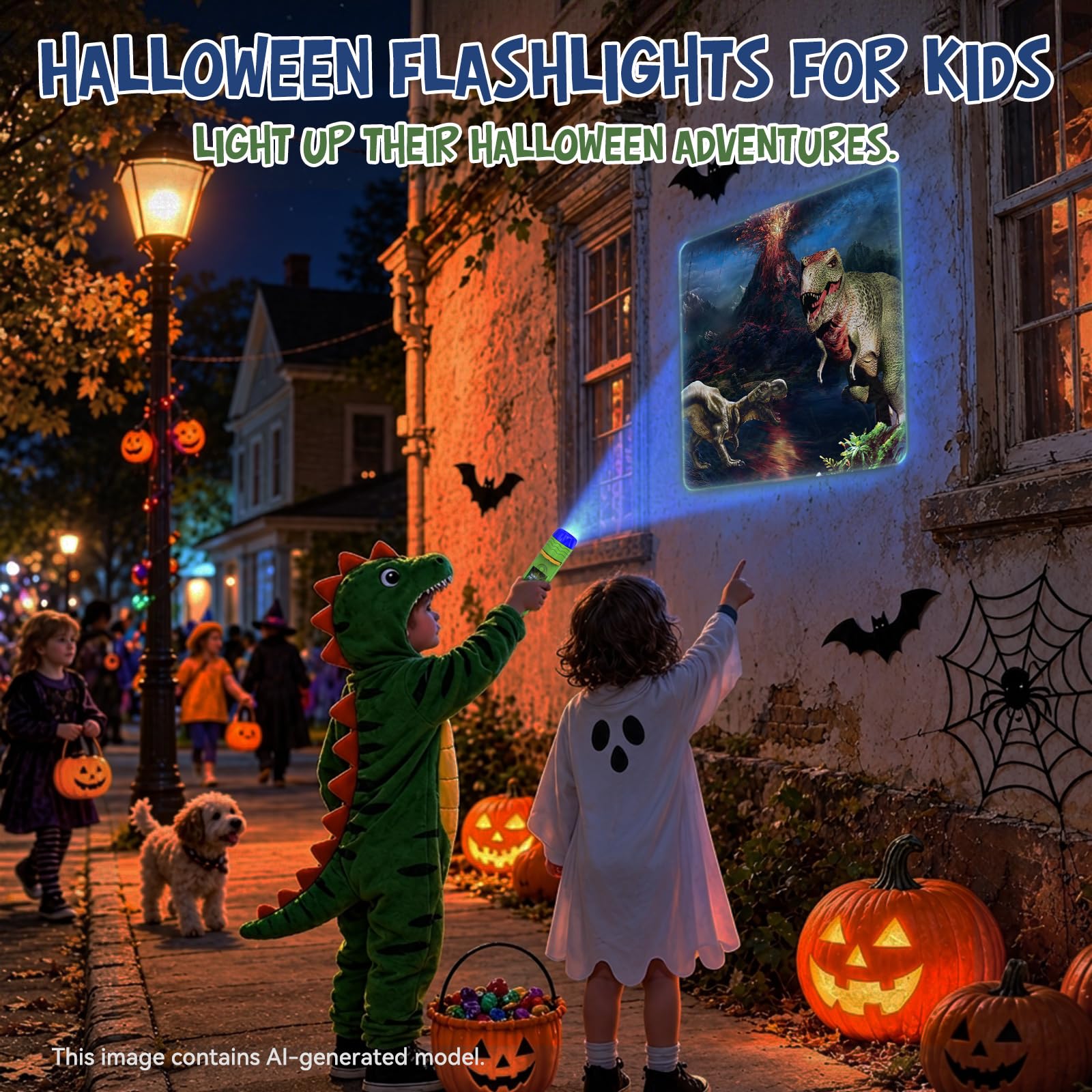 Dinosaur Projector Flashlight for Kids - 3-7 Years -4 Dinosaur Projector Flashlight for Kids - 3-7 Years -4