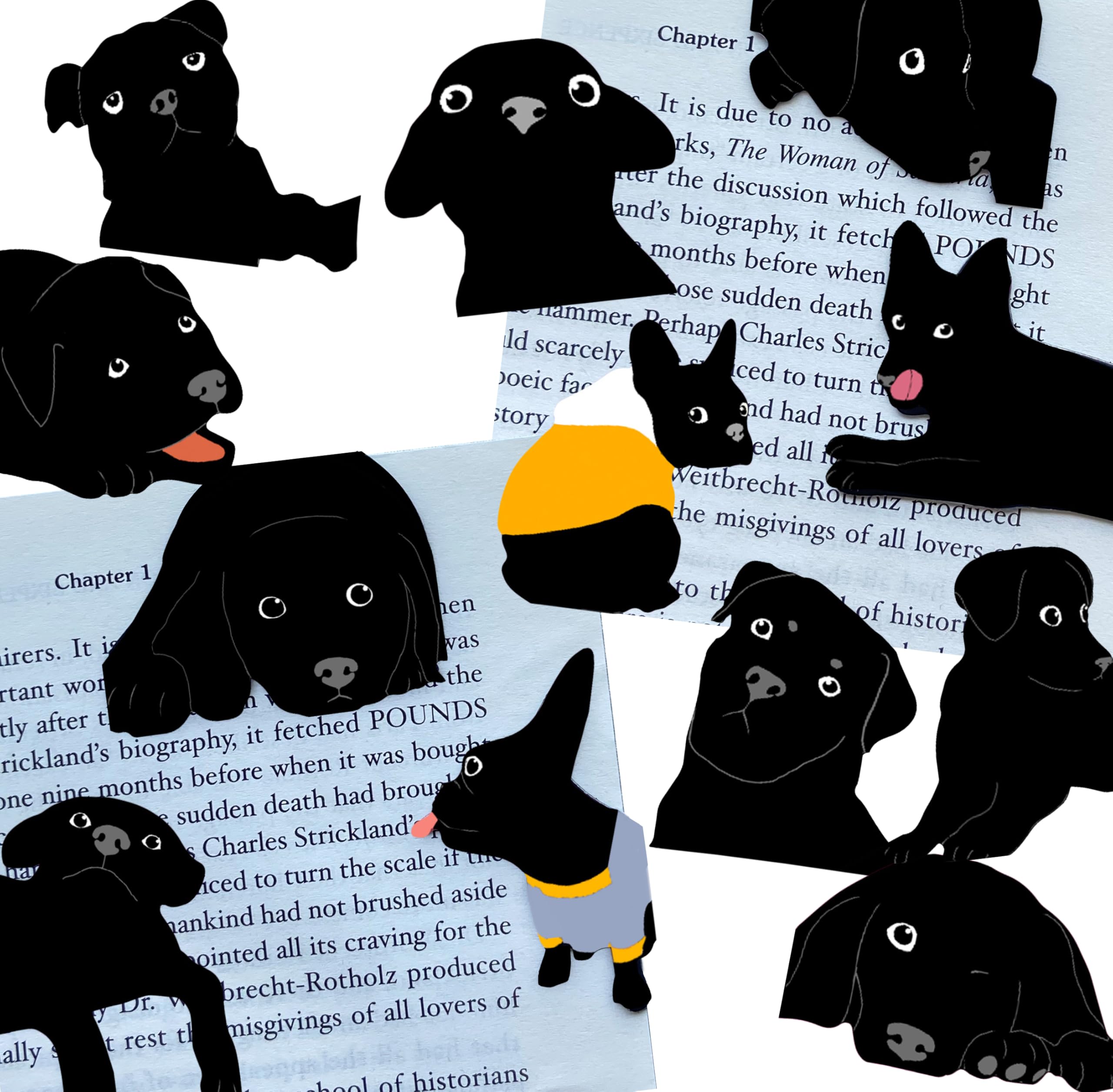 Magnetic Bookmarks - 12 Pieces Cute Dogs Bookmarks for Women Readers, Book Marks for Reading Office Supplies, Book Markers Gift for Book Lovers