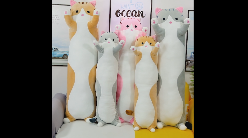 SNOWOLF Coussin Doux En Peluche Pour Chat Long Throw Coton Coussin