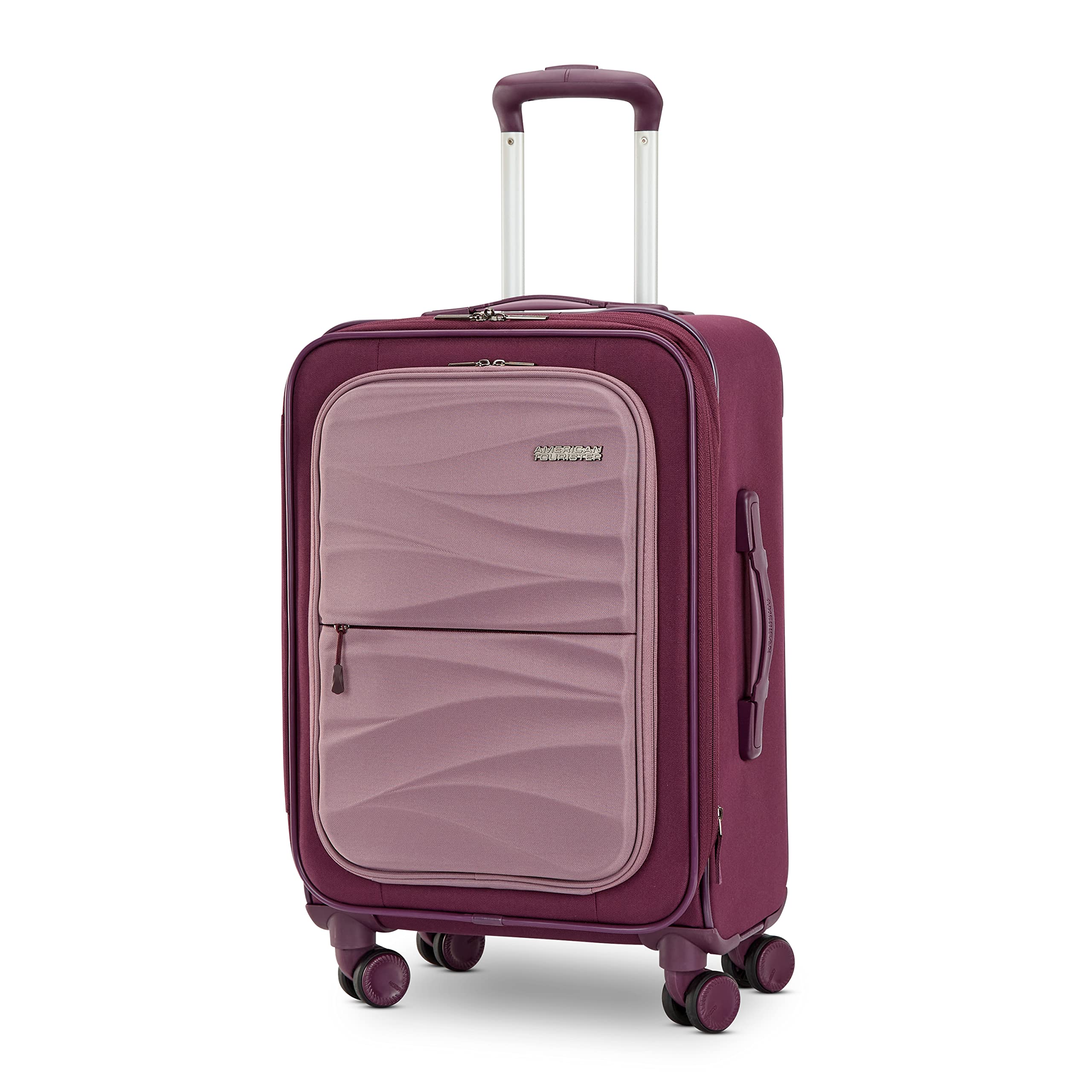 AMERICAN TOURISTER Cascade Softside Expandable Luggage Wheels, Fig, 20-Inch  Spinner