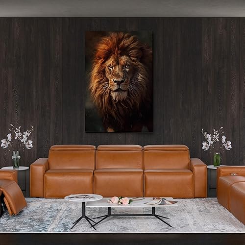 Miniatura 2 de Lion Canvas, Animal Art, Lion Canvas Print Art, Home Room Decor, Lion Wall Art, Animal Painting, Animal Poster, Lion Art Print, Canvas Art