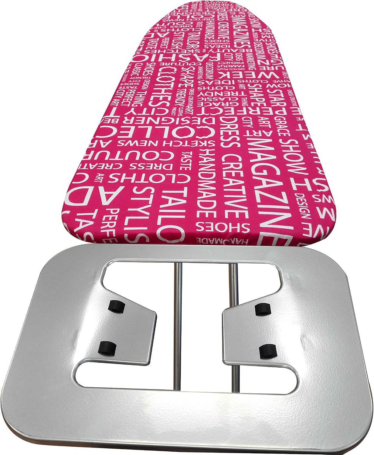 Uniware Turkey Ironing Board With Iron Rest, Large, Pink, 41 Inch