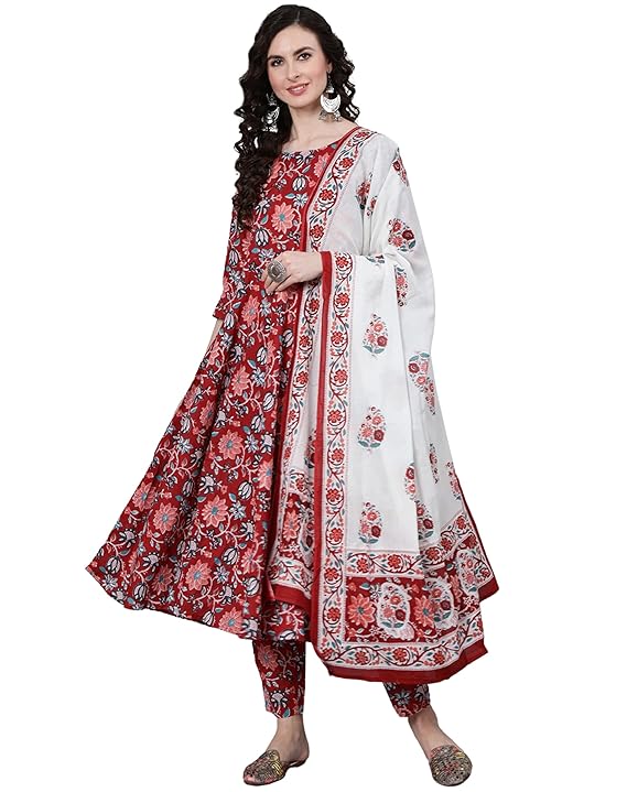 Rayon Printed Kurti Set
