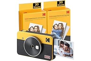 KODAK Mini Shot 2 Retro Instant Digital Camera and Photo Printer Bundle